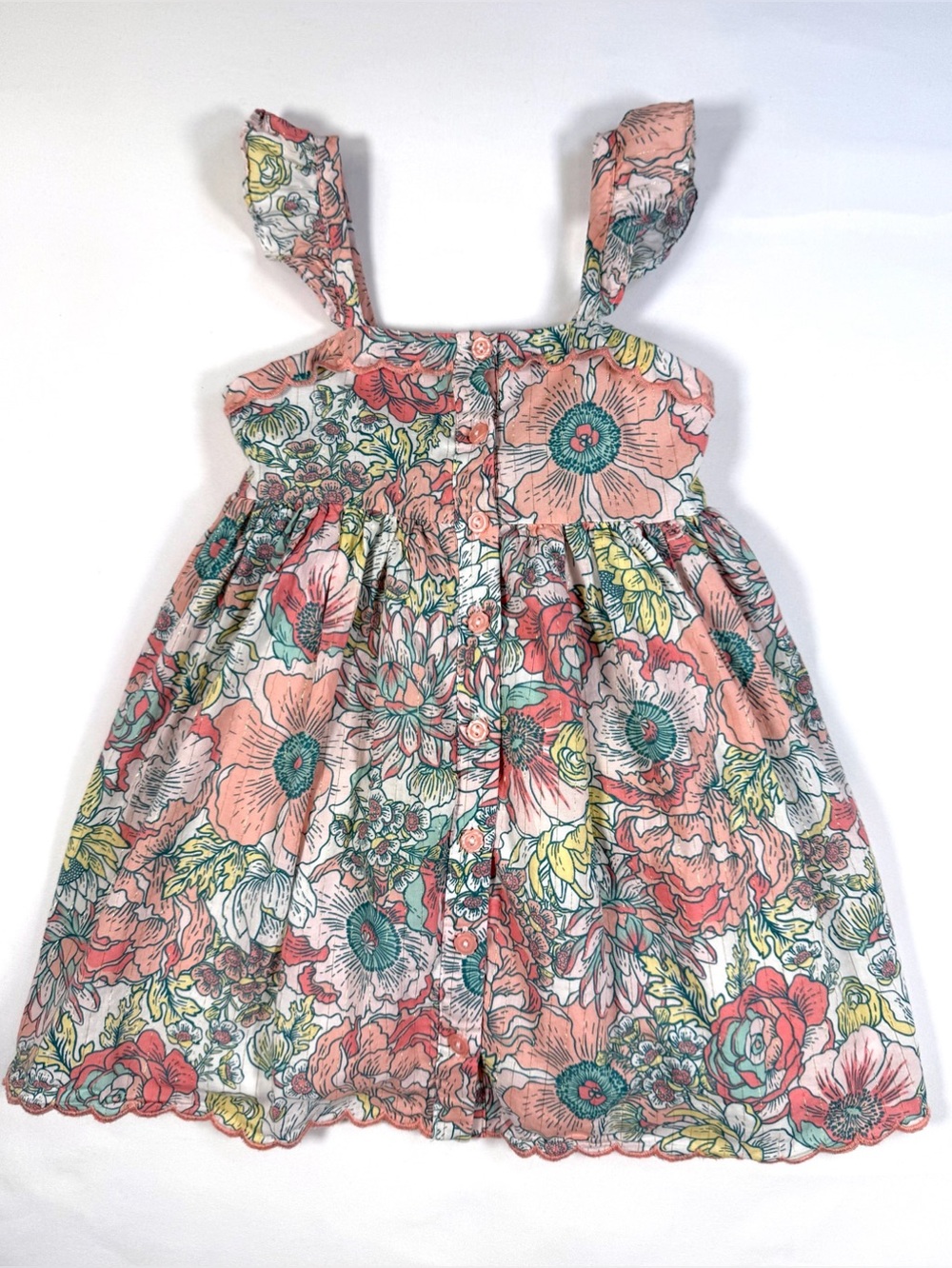 HAUTE HIPPIE Kids Floral Boho Sundress 3T Cottagecore‎ Whimsygoth Fairycore